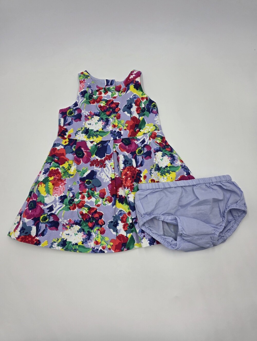 Janie and Jack baby girl pique floral dress size 12-18 months